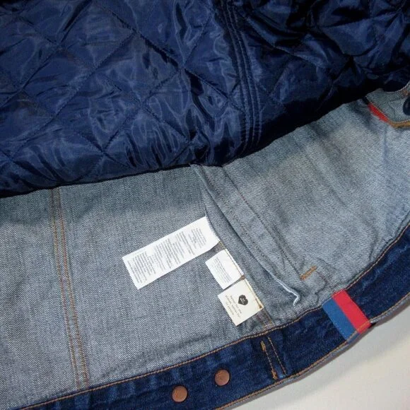 NWT Madewell x Kule Sherpa-Lined Oversized Jean Jacket Removable Vest Lining XS - Picture 9 of 10